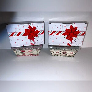 Temptations , NWT, 2 ceramic old‎ world, holiday floral, 12 ounce mini …